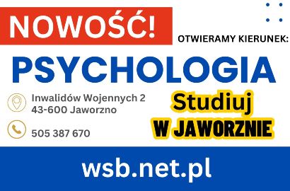 Nowy kierunek: psychologia — WSB z siedzibą w Poznaniu 